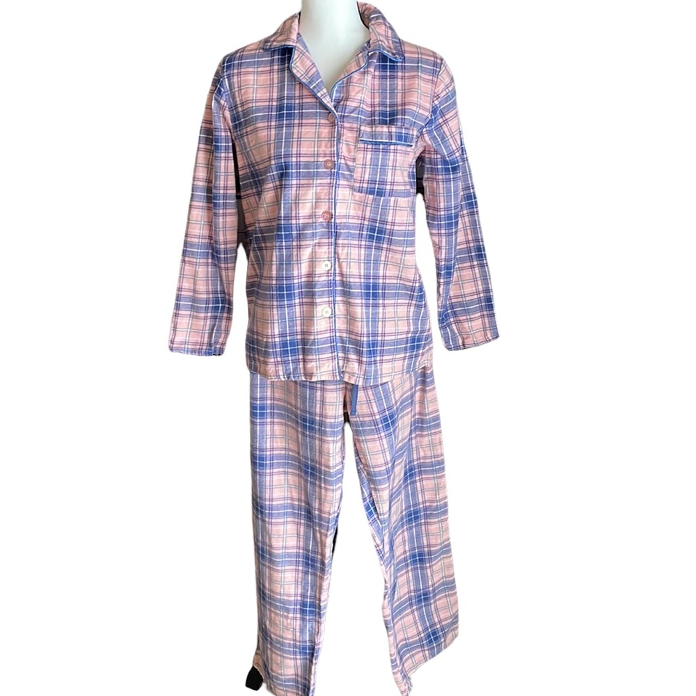 Charmour Flannel Plaid Pajamas S